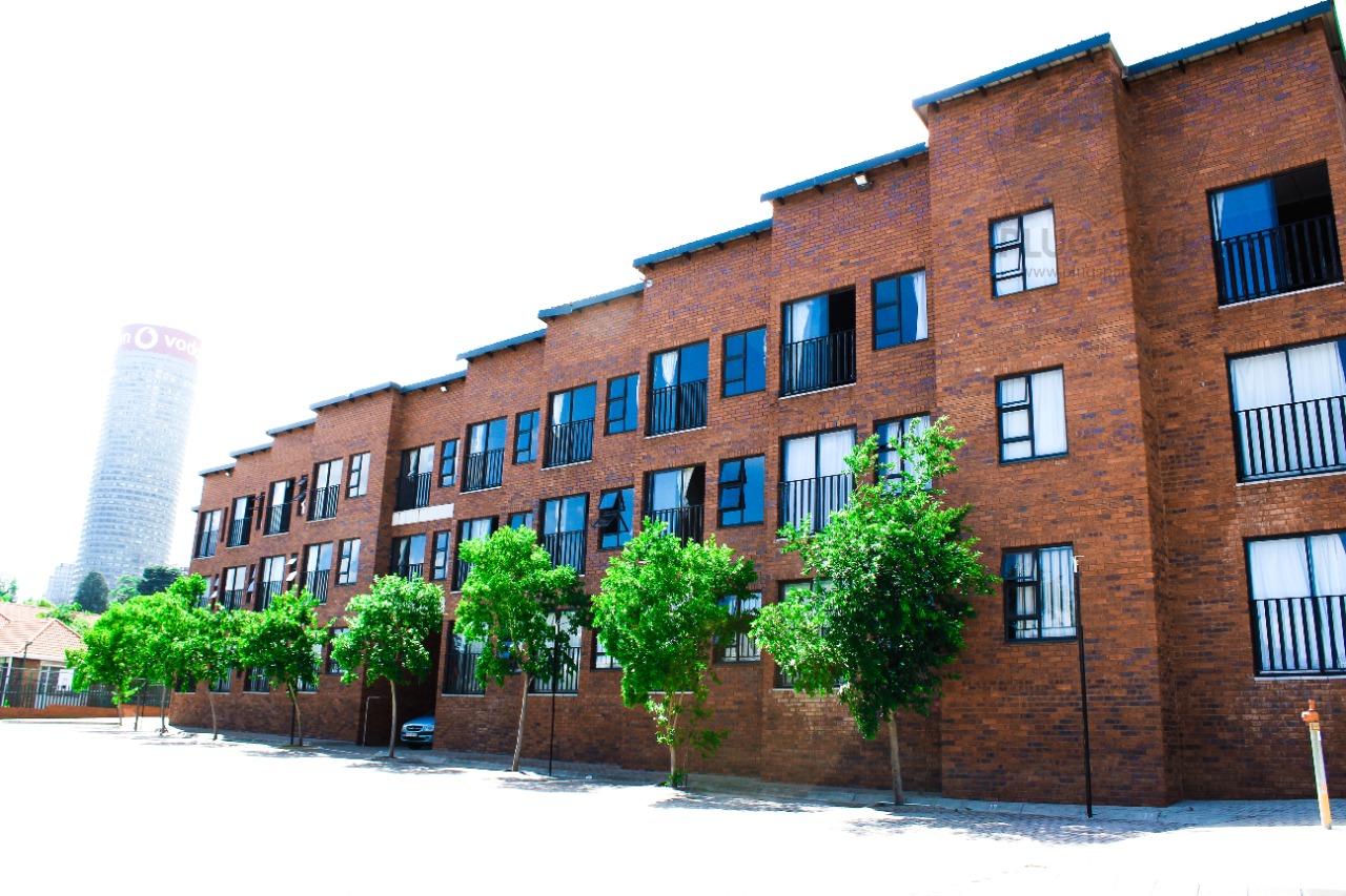Modern student residence apartment block in Johannesburg